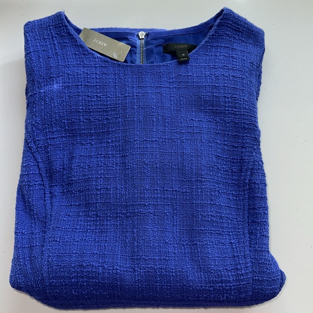 J. CREW Royal Blue Long Sleeve Dress - Picture 16 of 16